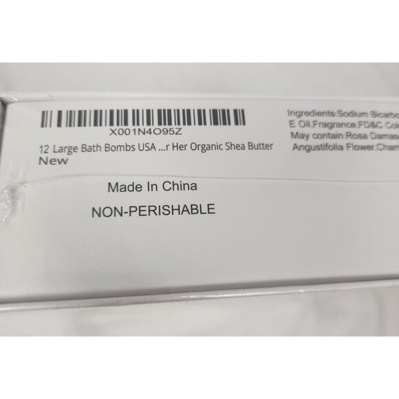 Amor Bath Bombs 12 Bath Bombs Gift Set XL Handmade NWT - Picture 3 of 4